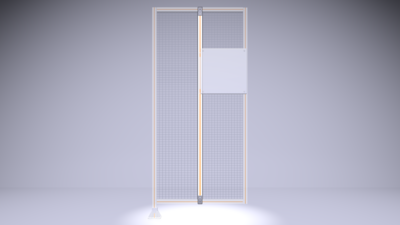 1155MM LONG HALF STRAP, MOUNTS VERTICALLY ON 1400MM TALL GUARD SECTIONS